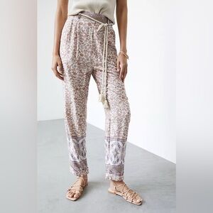 Anthropologie Ollari Tasseled Tapered Pants
